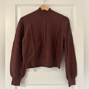 Knit turtleneck sweater